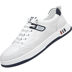 Chaussures pour hommes nouvelle collection 2026 transfrontalières - Chaussures blanches respirantes à plateforme, chaussures de sport décontractées, chaussures blanches polyvalentes et élégantes - Product Image 3