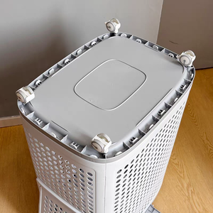 Cesta de Almacenamiento Plegable de Gran Capacidad, con Ruedas, Ecológica, de Plástico, para <span class=keywords><strong>Ropa</strong></span> <span class=keywords><strong>Sucia</strong></span>, Tipo Vertical, para <span class=keywords><strong>Baño</strong></span> o <span class=keywords><strong>Armario</strong></span> - Product Image 5