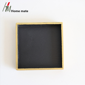 Miniature <span class=keywords><strong>ardoise</strong></span> noire résine <span class=keywords><strong>plateau</strong></span> plaque <span class=keywords><strong>rectangulaire</strong></span> lavabo organisateur pour salle de bain porte-bijoux <span class=keywords><strong>plateau</strong></span> de service - Product Image 2