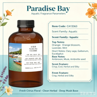 CA13363 Paradise Bay Hotel Scents Crearoma Huiles parfumées industrielles les plus vendues, parfum frais, diffuseur d'arômes, marketing olfactif