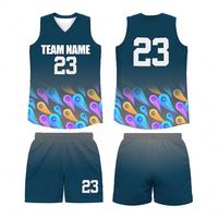 Maillot de basket-ball personnalisé respirant 100% polyester pour jeunes uniforme de basket-ball bon marché et durable