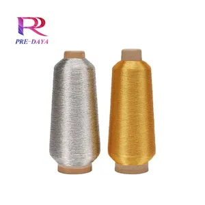 Cheap Price Factory Wholesale Bright Color Metallic Embroidery Yarn Polyester Metallic Thread