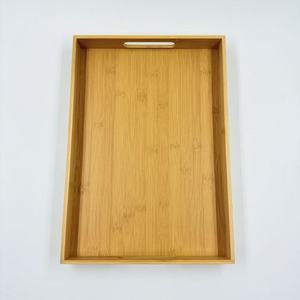 Plateau rectangulaire en bambou 40x28x4,5cm pour la restauration, style japonais - Product Image 2