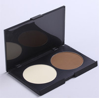 Poudre compacte minérale pour le visage, fond de teint 2 couleurs, marque privée