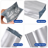 Op maat gemaakte zijvouw Mylar zakkenfabriek geurdicht voedselveilige Mylar zak 3,5 mil koffie aluminiumfolie Mylar zak