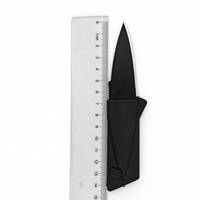 Couteau pliant multifonction en acier inoxydable LOVITA - Outil de découpe de cartes métalliques et de cartes-cadeaux pour le camping et les activités de plein air