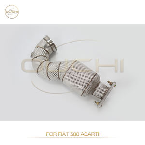 Tubo de escape OUCHI para Fiat 500 <span class=keywords><strong>Abarth</strong></span> con piezas de rendimiento automático Cat, sistema de escape, accesorios para coche - Product Image 4