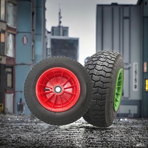 Pneu de <span class=keywords><strong>brouette</strong></span> neuf 16x400-8, directement de l'usine, roues solides pour chariot élévateur, capacité de charge de 200 kg, pièces d'équipement de manutention - Product Image 2