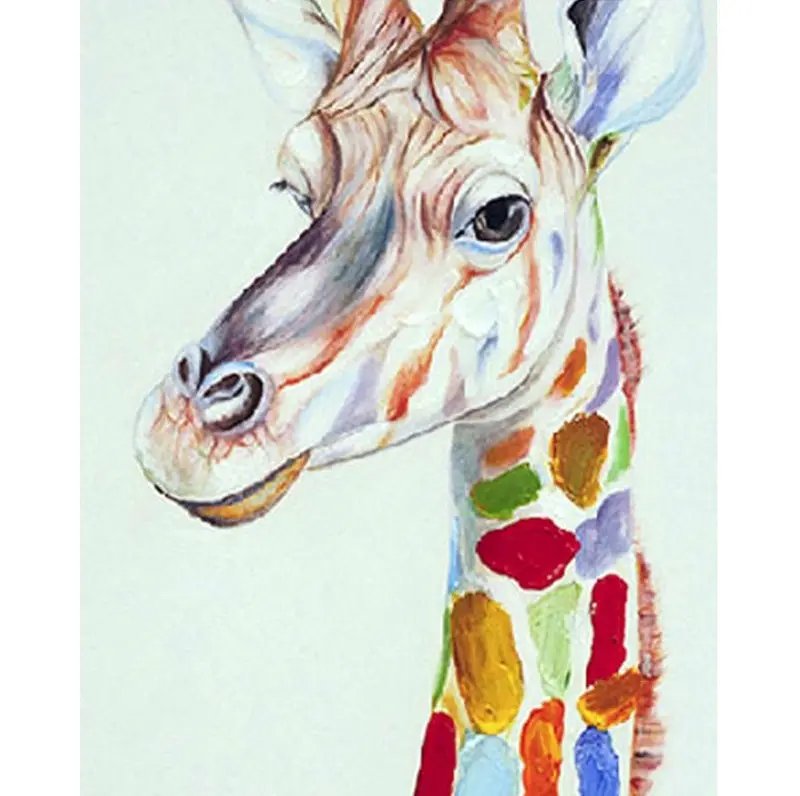 Good Artwork Cute Giraffe Diamond Embroidery Full Drills Animal Picture 5d Diamond Painting Crafts