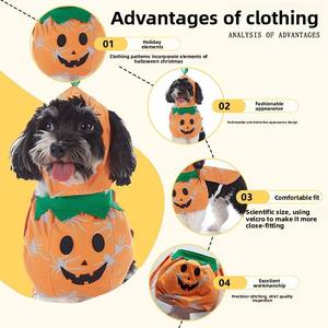 Lujo divertido <span class=keywords><strong>cachorro</strong></span> Halloween Navidad mascota disfraces poliéster transformación estampado patrón para perros invierno accesorio - Product Image 3