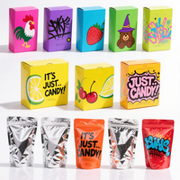 Nouveauté Impression numérique Pochette debout anti-odeur Boîte et sac en mylar holographique Emballage de 3.5 mylar pour bonbons et biscuits