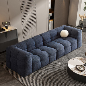 Canapé en laine d'agneau en tissu minimaliste nordique PU guimauve droite pour petit appartement lit simple ou double populaire pour une utilisation en <span class=keywords><strong>salle</strong></span> <span class=keywords><strong>de</strong></span> <span class=keywords><strong>sport</strong></span> - Product Image 3