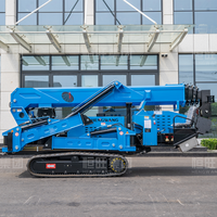 Grue araignée sur chenilles Hengwang 5,0 tonnes, à moteur diesel, entraînement hydraulique, hauteur de levage 16,5 m, couleur personnalisée, support OEM, nacelle araignée