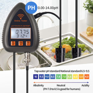 Profissional de Alta Precisão 991W WIFI <span class=keywords><strong>Online</strong></span> Digital 5 em 1 Qualidade da Água testador PH TDS EC S.G TEMP Medidor Para Plantio Aquático - Product Image 4