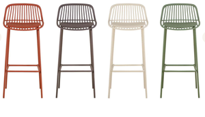 Tabourets <span class=keywords><strong>de</strong></span> <span class=keywords><strong>bar</strong></span> hauts d'extérieur en polypropylène et métal pour comptoir <span class=keywords><strong>de</strong></span> cuisine, chaises <span class=keywords><strong>de</strong></span> <span class=keywords><strong>bar</strong></span> - Product Image 4