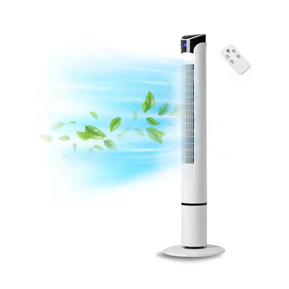 Tower Fan 40 Inch Quiet Oscillating Bladeless Fan with Remote 3 Speeds 3 Modes LED Display 12H Timer Floor Standing