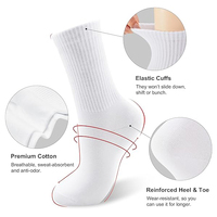 Chaussettes de sport en coton personnalisées avec logo brodé, design OEM, chaussettes de sport pour hommes, chaussettes d'hiver personnalisées