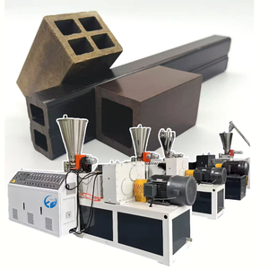 Ligne <span class=keywords><strong>de</strong></span> production complète <span class=keywords><strong>de</strong></span> terrasses en composite WPC <span class=keywords><strong>PVC</strong></span> avec extrudeuse à double vis conique - Product Image 1