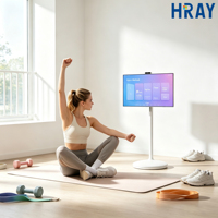 Monitor Panel Sentuh Kapasitif Android 32 Inci HRAY dengan Bingkai Putih, Konektivitas USB, OEM & ODM Tersedia untuk Olahraga