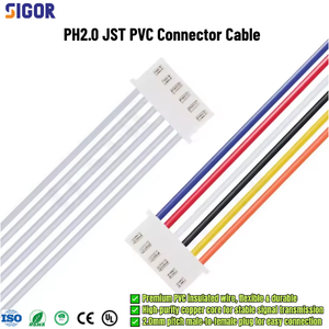 Кабель-переходник Micro JST-PH 2.0мм PH2 4P 2Pin 6 Pin SMT Ph2.0 (штекер-гнездо) в ПВХ-оболочке, 20 см, для бытовой техники - Product Image 1