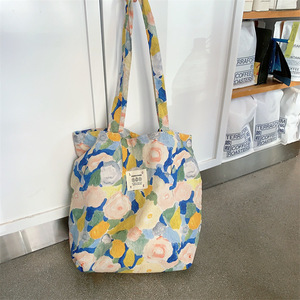 2024 nouvelle mode conception personnalisée femmes toile <span class=keywords><strong>sac</strong></span> à bandoulière luxe fermeture éclair fourre-tout écologique réutilisable <span class=keywords><strong>cartable</strong></span> - Product Image 3