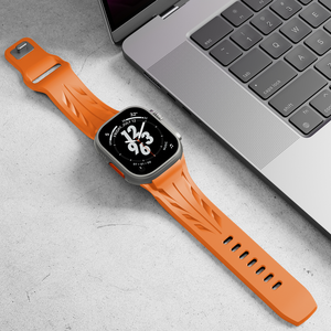 Bracelet en silicone de marque SEURE, identique aux modèles 42/44/45/46/49 mm, bracelet en caoutchouc <span class=keywords><strong>sport</strong></span> de luxe pour Apple Watch Series 11/10/9/8/7se ultra - Product Image 2