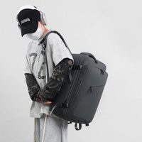 Sac à dos pour ordinateur portable grande capacité, étanche, multifonction, avec fermeture éclair, pour unisexe, affaires, voyages, étudiants, en polyester Oxford