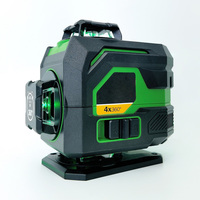 Niveau laser 4D LS-4DG vert 16 lignes avec cache de protection métallique pour projection laser continue