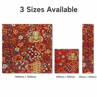 Imperial Red Oriental Bedruckte Nylon-Teppichfliesen mit Feuerhemmender Rückseite für Luxushotels, Bankettsäle und Flurprojekte
