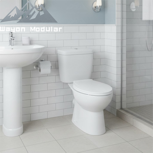 Inodoro <span class=keywords><strong>de</strong></span> Cerámica <span class=keywords><strong>de</strong></span> Dos Piezas Wayon, Inodoro Blanco con Doble Descarga, Grado <span class=keywords><strong>de</strong></span> Proyecto, Certificado CE SASO, Modelo WW-ZBQ - Product Image 6