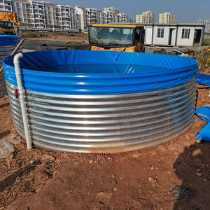 Tanque de Cultivo de Peces de Plástico al por Mayor, Fácil de Instalar, con Material Engrosado y Buena Estabilidad, Lámina Galvanizada Circular - Product Image 1