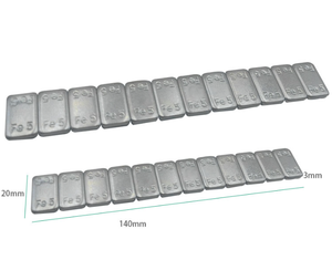 Nouveaux contrepoids adhésifs en acier zingué pour roues, à coller, pour l'équilibrage des pneus et la réparation - Product Image 3