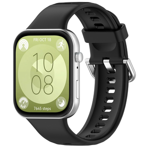 Cierre de hebilla plateada, <span class=keywords><strong>correa</strong></span> de reloj deportiva de silicona, <span class=keywords><strong>correa</strong></span> de reloj inteligente para <span class=keywords><strong>Huawei</strong></span> <span class=keywords><strong>Watch</strong></span> <span class=keywords><strong>Fit</strong></span> 3, <span class=keywords><strong>Correa</strong></span> - Product Image 5