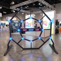 Réflexomètre interactif : Jeu de test de réaction professionnel, stand de carnaval de réflexes, coordination visuel-motrice multiple pour écoles