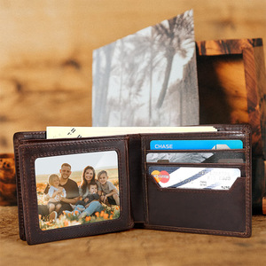 Men's Tri Fold Genuine Leather <b>Wallet</b> With <b>Rfid</b> <b>Blocking</b> Multiple Card Slots For Everyday Use - Product Image 2