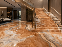 Dalles translucides en onyx jade paon pour murs rétroéclairés, dessus de table décoratifs, tables d'appoint, dessus de meuble-lavabo et revêtements intérieurs
