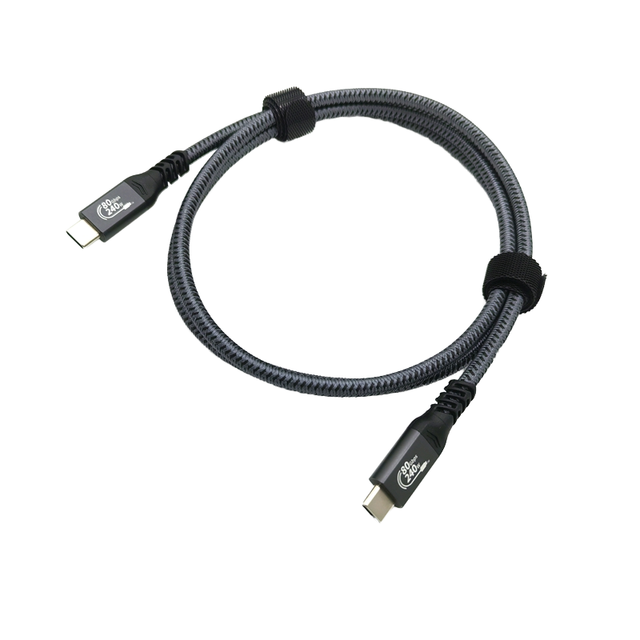 80Gbps USB4 V2 Cable Type-C 8K 60Hz Display 240W 5A Fast Charging Pure Copper Conductor for Thunderbolt 5/4 Compatible IPH