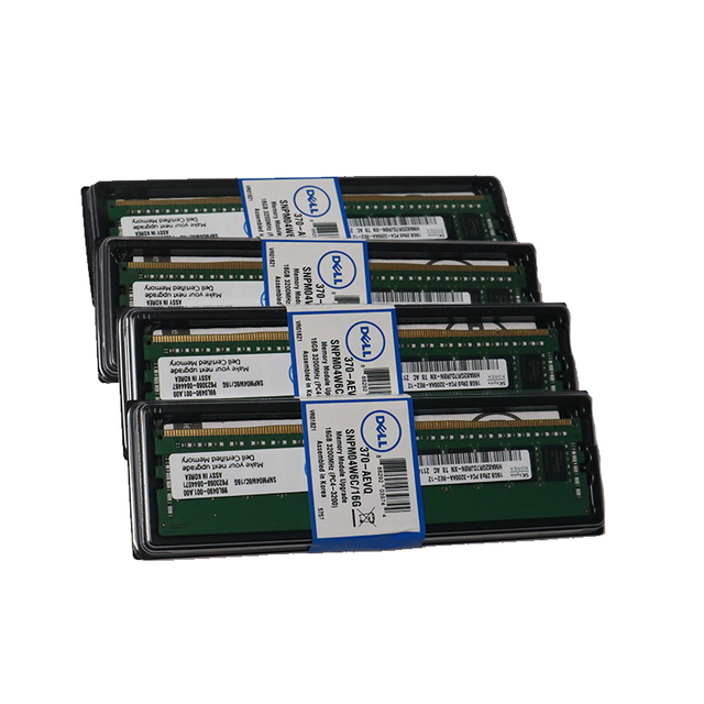 DELL Server Memory 8G 16Gb 32Gb 64Gb 128Gb 2133 2400 2666 2933 3200 4800 6400MHz DDR4 REG RECC ECC Ram 2Rx4 for DELL Server