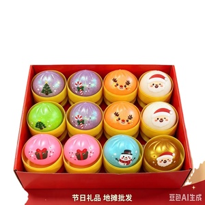 Nouveau jouet anti-stress en forme de chignon mignon de Noël, chignon de dessin animé pour le soulagement, jouet de relaxation en gros - Product Image 2