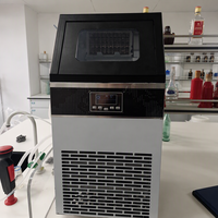 Machine à glaçons commerciale entièrement automatique en acier inoxydable, refroidie par air, pour les magasins de bubble tea