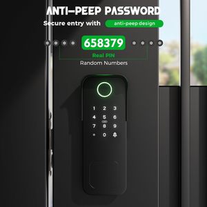 Serrure intelligente extérieure <span class=keywords><strong>double</strong></span> face, déverrouillage par empreinte digitale, mot de passe, <span class=keywords><strong>clé</strong></span>, étanche, en acier inoxydable 304, pour portail et porte - Product Image 1