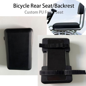 Vente en gros de coussin de <span class=keywords><strong>selle</strong></span> de vélo rectangulaire personnalisé et durable avec siège souple pour vélo, design Velcro, siège réglable en mousse PU - Product Image 1