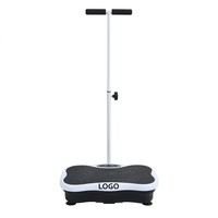ZHOYA SPORT Machine de vibration corporelle électrique à 120 niveaux réglables Crazy Fit avec poignée pour la remise en forme à domicile et la perte de poids
