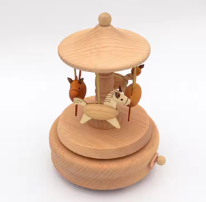 Carillon in Legno di Faggio con Manovella, Ecologico, Stile Europeo, Rotante, Personalizzabile con <span class=keywords><strong>Musica</strong></span> <span class=keywords><strong>Natalizia</strong></span> per Decorazioni Domestiche - Product Image 6