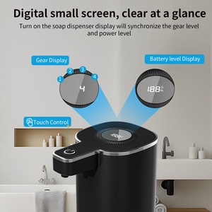 Wall Mount 4-Cấp Có Thể Điều Chỉnh USB Có Thể Sạc Lại Touchless Xà Phòng <span class=keywords><strong>Dispenser</strong></span> Tự Động Cảm Biến Bọt Xà Phòng <span class=keywords><strong>Dispenser</strong></span> Cho Nhà Bếp - Product Image 2