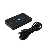 Lector RFID de 13.56 MHz ISO 14443A Compatible con MIFARE, Cable USB de Plástico Negro Incluido
