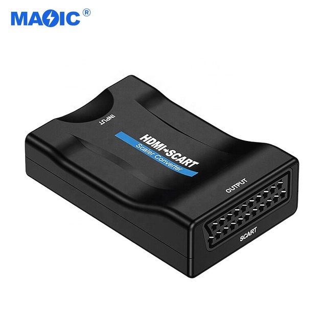 Promotion OEM Full HD 1080P 10.2 Gbps HDMI to Scart Scaler HDTV Video Converter Other Home Audio Scart to HDMI Converter