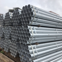 Tubes ronds en acier galvanisé de longueur standard Q235/Q345 pour la construction de serres, acier d'armature