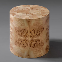 Table basse ronde en bois de racine de style Wabi-sabi moderne, écologique et durable pour salon, usage domestique avec options personnalisables