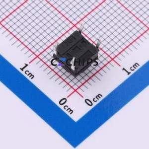SMG-13-H060A1 Tactile Switch Through hole Component (THT)-4P,6.2x6.2mm Switch Single Pole Single Throw Round Button 2.5N 6.15mm - Product Image 2